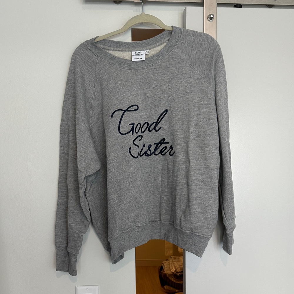 Good American Gray Sweatshirt